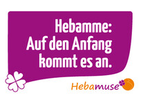 Postkarte Hebamme Anfang