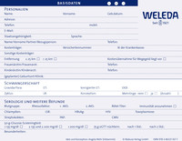 Mabuse Weleda Hebammen-Karteikarte
