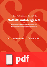 Notfallsanitätergesetz und Ausbildungs- und Prüfungsverordnung (E-Book/PDF)